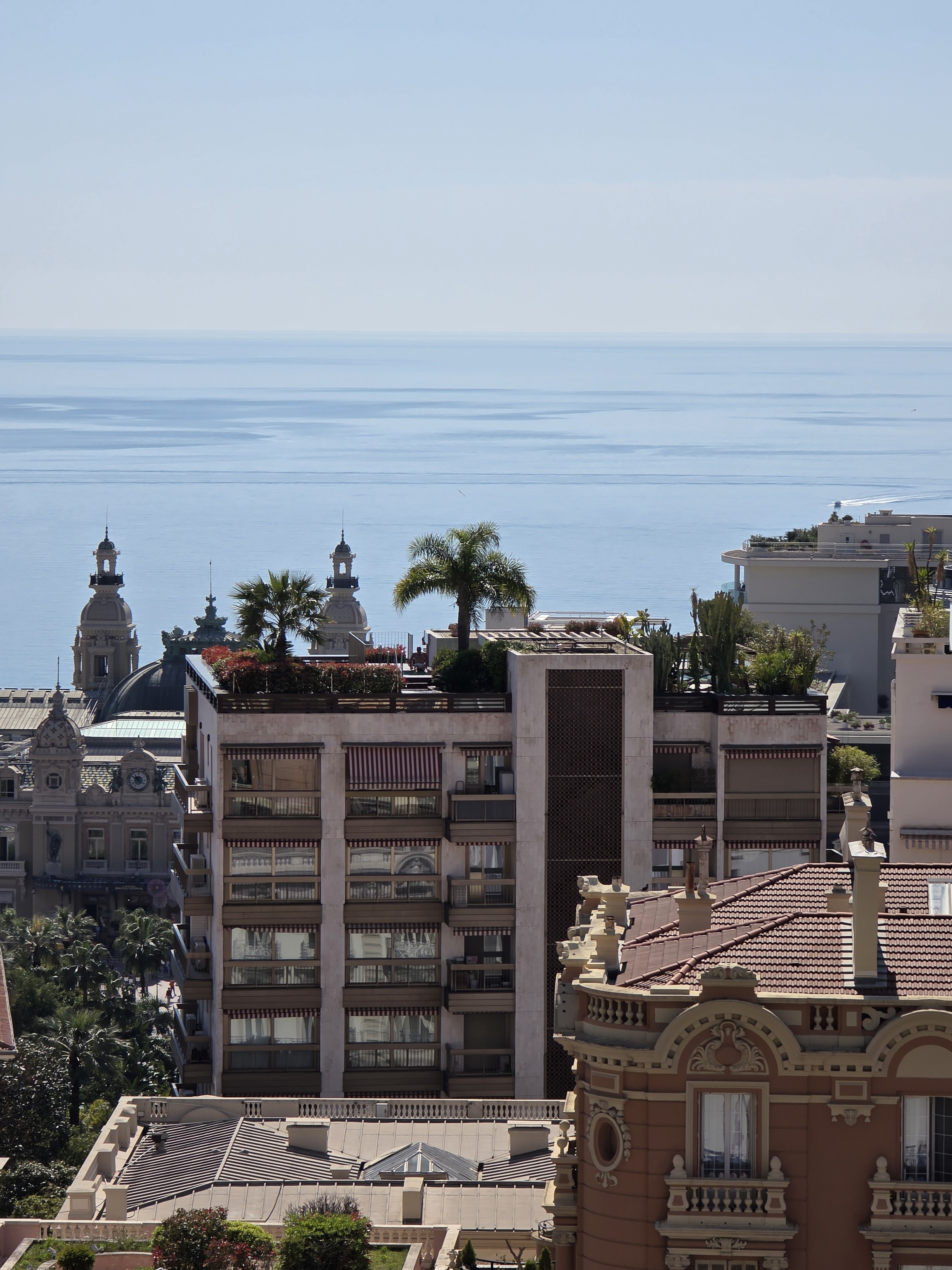 Spacious bedroom with modern furniture